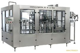 dcgf系列等压灌装冲瓶封口三合一体机在碳酸饮料生产中的应用